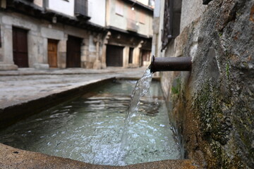 Fuente en La Alberca, Salamanca, España