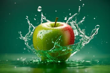 Fotobehang apple and splash © Abdu Innovations