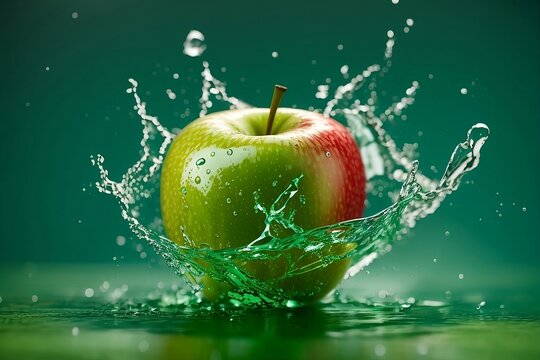 apple and splash