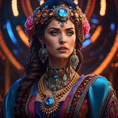 The most beautiful woman of a deserted island identity called Aukreliyena