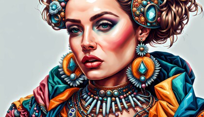 The most beautiful woman of a deserted island identity called Aukreliyena