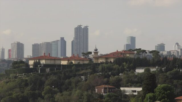 Vahdettin Pavilion Rear Side during the Day time. It is the palace where president of Turkey, Recep Tayyip Erdogan, celebrated the 100th anniversary year of Republic of Turkey.