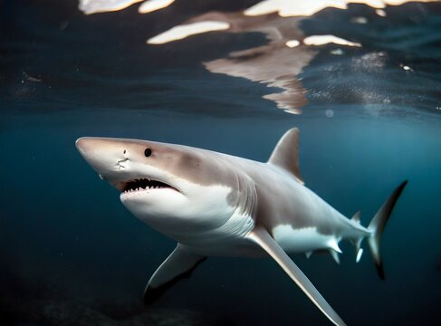 Shark Underwater Closeup Photography