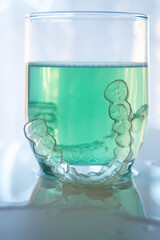 Invisible bracket aligners