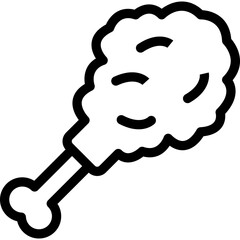 Fried chicken Icon.