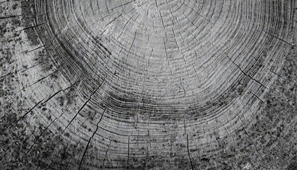 black and white cut wood texture detailed texture of a felled tree trunk or stump