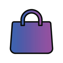 Bag icon, women's handbags, vector illustration isolated on white background