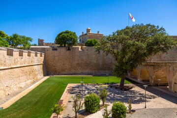 Detailed exposure of Mdina architecture. Mdina is one of Europe's finest examples of an ancient...