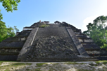 Awesome view of Tikal National Park and maya ruins in Guatemala