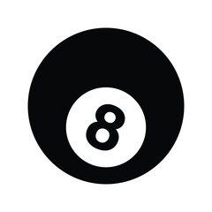 Billiard icon design, illustration design