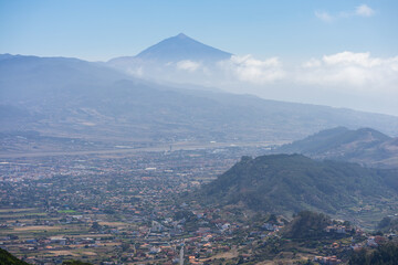 View of the valley, the old capital of the island of San Cristobal de La Laguna. Tenerife. Canary...