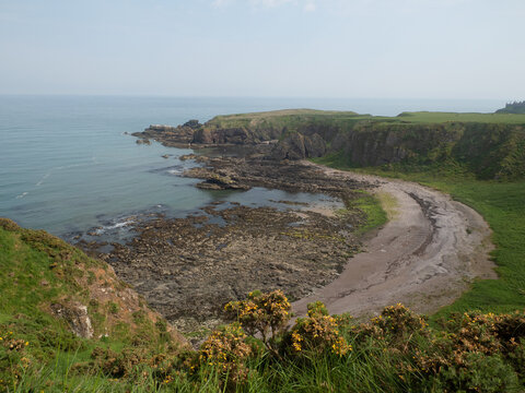 Acantilados de Dunnotar, en Stonehaven, Escocia, Reino Unido, Europa