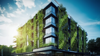 Future of the building site: ecological added value through intensive greening of facades, balconies, terraces and roofs