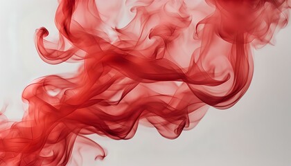 Abstract red smoke flames transparent texture, flat lay, shadowless - obrazy, fototapety, plakaty