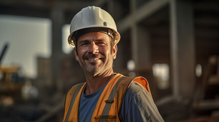 portrait of smiling engineer in uniform