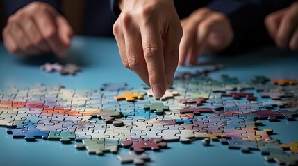 Collaborative Puzzle Solving: Business Professionals at Work