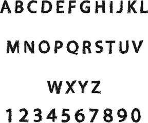 Brush Font Style Vector