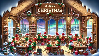 Fototapeta premium Classic Christmas Choir Performance in Church