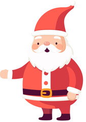 Friendly Inviting Santa Claus