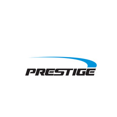 Prestige name txt logo design business solution Abstract vector brand flat Icon design vector modern minimal style illustration emblem sign symbol logotype typography