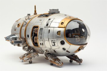 Spacecraft with white background