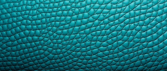 Turquoise  leather texture background. Close-up of Turquoise  leather texture, leather pattern for graphic design and web design.