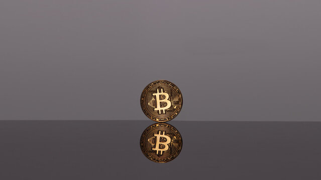 Bitcoin or BTC crypto currency. Savings investments concept
