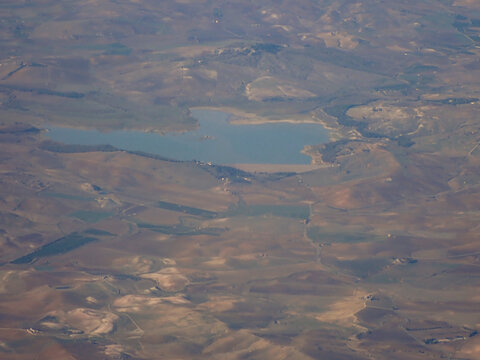 vista aerea del lago di ogliastro 192