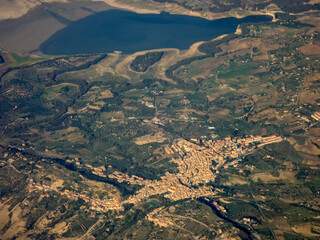 Vista aerea di Regalbuto e del lago di Pozzillo 202