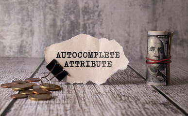 Autocomplete attribute inscription inside web browser on notepad
