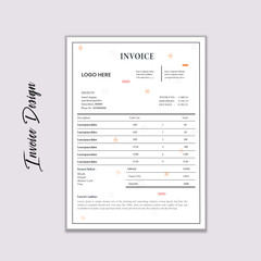 Modern & Creative Invoice Design Template Layout