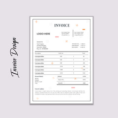 Modern & Creative Invoice Design Template Layout