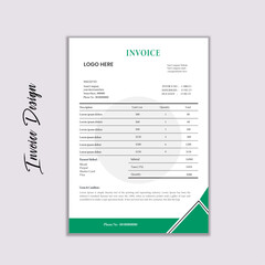 Crative Invoice Design Layout
