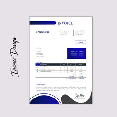 Modern & Creative Invoice Design Template Layout