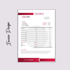 Modern & Creative Invoice Design Template Layout
