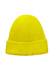 winter yellow knit hat PNG transparent