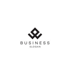 Letter w geometric line logo design business solution Abstract vector brand flat Icon design vector modern minimal style illustration emblem sign symbol logotype typography