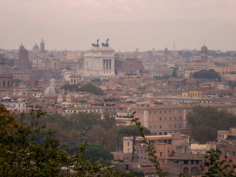 View of Rome from the Piazza Venezia, 496