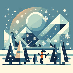 Christmas tree, Santa Claus, gifts, Nativity, reindeer, snow