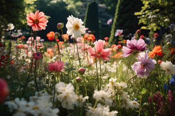 Obraz premium flower garden, flowers, garden flowers, flower colors, beautiful nature flowers