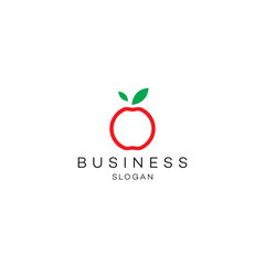 Orange leaf fruit food health nutrition logo design business solution Abstract vector brand flat Icon design vector modern minimal style illustration emblem sign symbol logotype typography