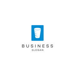 Glass plastic environment Professional logo design business solution Abstract vector brand flat Icon design vector modern minimal style illustration emblem sign symbol logotype typography