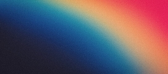 Grainy gradient background grain texture retro blue orange red teal dark banner abstract design