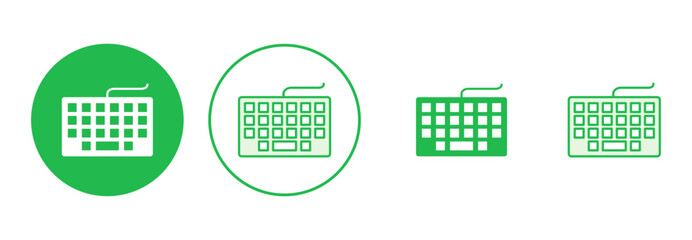 Keyboard icon set. keyboard vector symbol