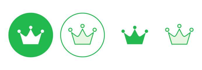 Crown icon set. crown vector icon