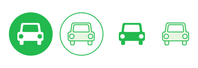 Car icon set. car vector icon. small sedan