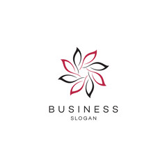 Flower season carnival event celebration logo design business solution Abstract vector brand flat Icon design vector modern minimal style illustration emblem sign symbol logotype typography