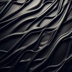Fototapeta premium Rubber satin leather black surface texture graphic