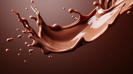 Splash of chocolate. Chocolate splash background