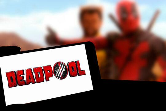 Deadpool 3. Editorial and conceptual image of the new movie.